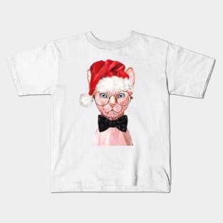 Christmas Sphynx Kids T-Shirt